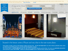 Tablet Screenshot of hotel-des-arcades.fr